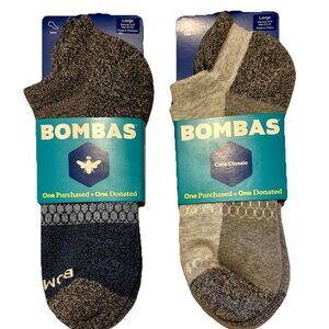 2 Pairs Bombas Ankle Athletic Socks Unisex